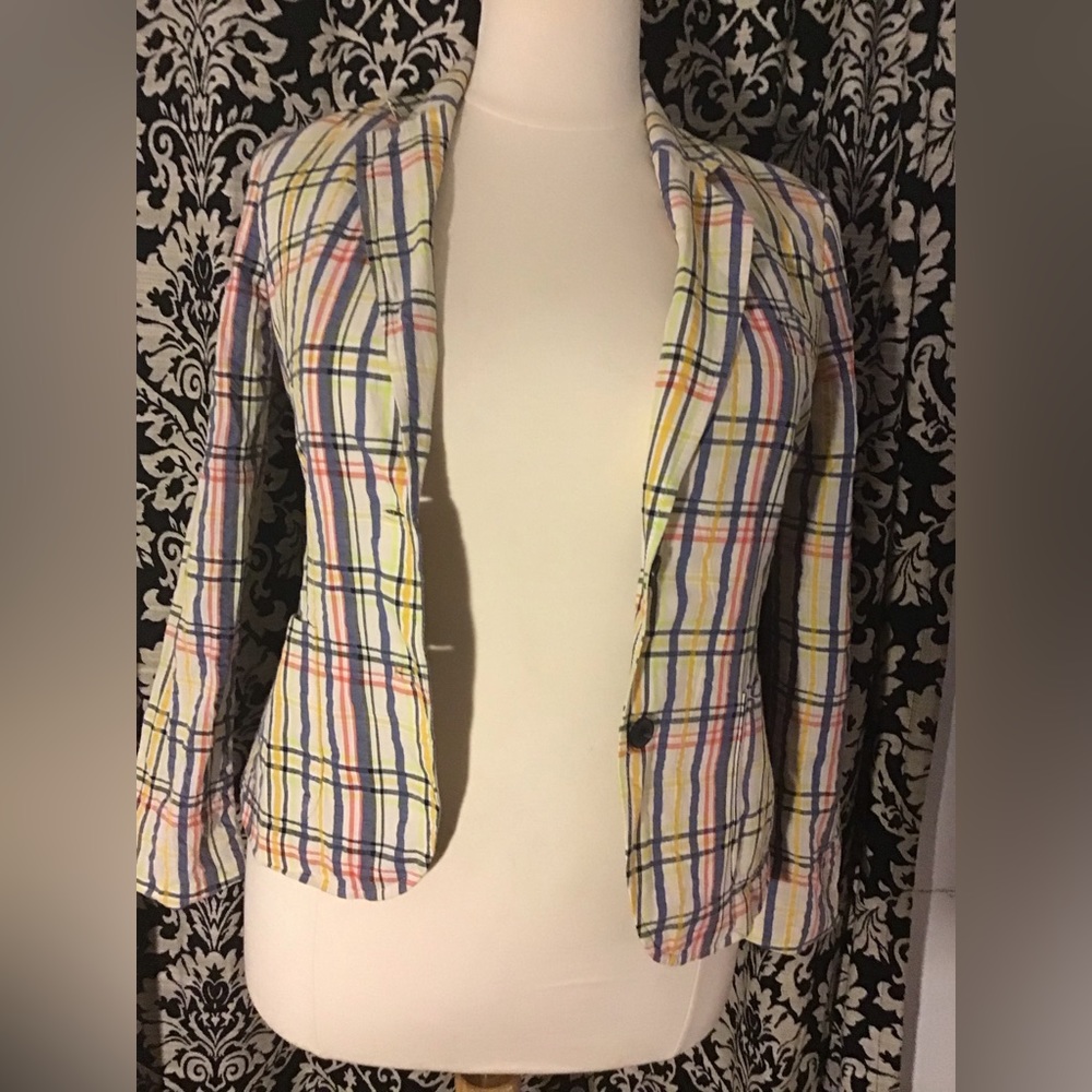 Women Plaid Blazer  Size 12